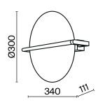 Настенный светильник Maytoni Mira MOD279WL-L14B3K