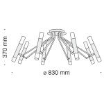 Потолочная люстра Maytoni Vigo MOD620CL-16B