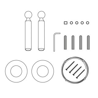 Монтажный комплект для тросовой световой системы ST Luce RAY ST963.409.00