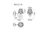Бра Myfar Luna MR1313-1W