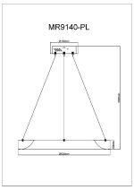 Подвесной светильник Myfar Elara MR9140-PL