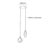 Подвесной светильник Delight Collection Colvin MT9176-2H titanium gold