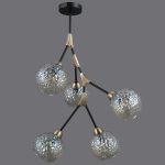 Люстра на штанге Illumico IL0263-5PSQ-79 BK AB