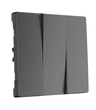 Набор клавиш для выключателя трехклавишного Werkel графит рифленый W1139004 4690389158506