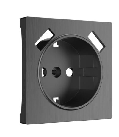 Накладка для розетки USB Werkel графит рифленый W1179504 4690389158667