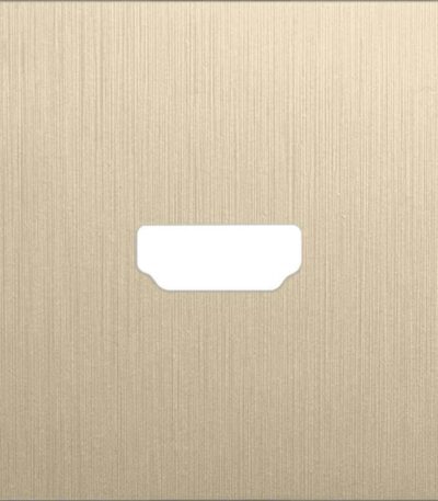 Накладка Werkel для розетки HDMI шампань рифленый WL10-HDMI-CP 4690389128332