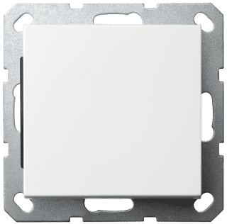 Накладка-заглушка Jasmart белый глянцевый в комплекте с суппортом G8001W