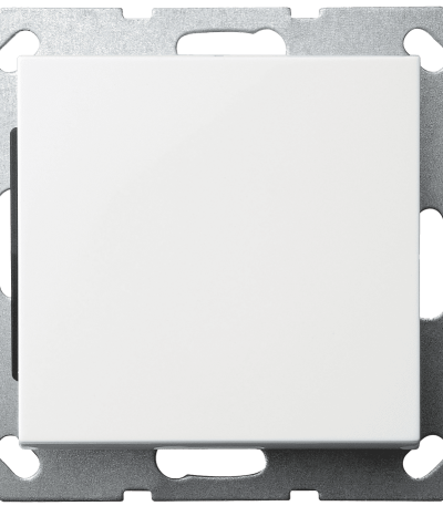 Накладка-заглушка Jasmart белый глянцевый в комплекте с суппортом G8001W