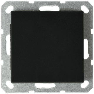 Накладка-заглушка Jasmart черный матовый (soft touch) в комплекте с суппортом G8001PB