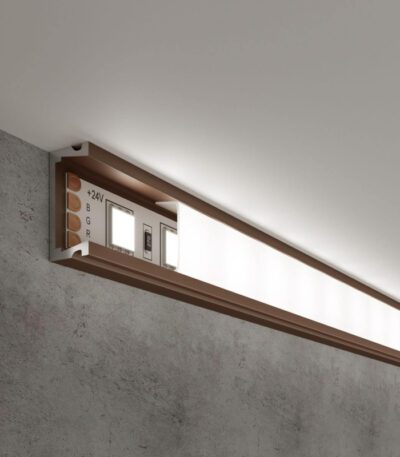 Накладной алюминиевый профиль для светодиодной ленты Elektrostandard LL-2-ALP006 4690389170423