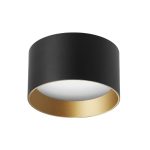 Накладной светильник Arlight SP-BISCOTTO-R120-12W Warm3300-MIX (BK-GD, 80 deg, 230V) 055026