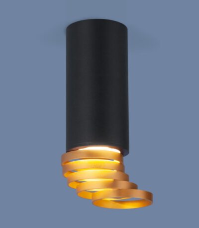 Накладной светильник Elektrostandard DLN102 GU10 черный/золото