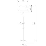 Торшер Eurosvet Hotel 01008/1 античная бронза