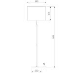 Торшер Eurosvet Notturno 01163/1 латунь a065670