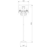 Торшер Eurosvet 2045/3F хром/белый