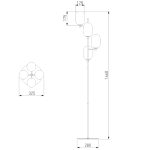 Торшер Eurosvet Loona 01161/4 латунь a065617