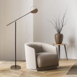 Торшер Eurosvet Grazia 01143/1 черный/золото a062045