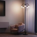 Торшер Eurosvet Ragno 90194 черный a070272