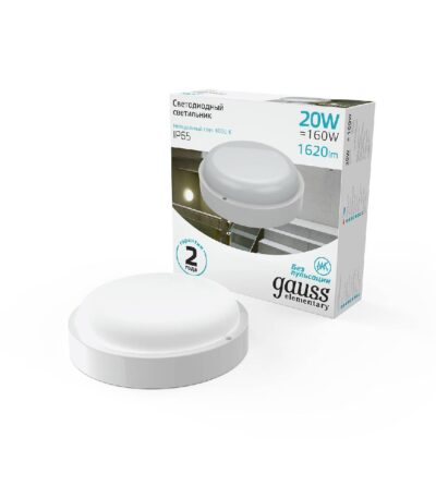 Настенно-потолочный светодиодный светильник Gauss Elementary 126411220