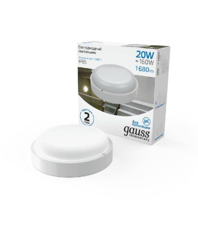 Настенно-потолочный светодиодный светильник Gauss Elementary 126411320