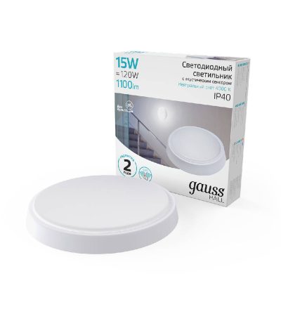 Настенно-потолочный светодиодный светильник Gauss Hall 193411215-OAS