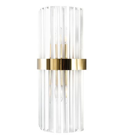 Настенный светильник Crystal Lux SORPRESA AP2 BRASS/TRANSPARENTE