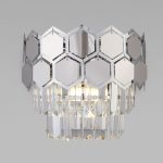 Настенный светильник Eurosvet Ariana 10124/2 хром/прозрачный хрусталь Strotskis (10113/2)