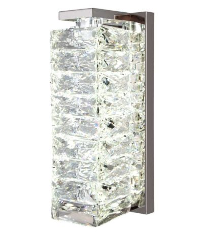 Настенный светильник Eurosvet Blitz 40259 LED хром/ прозрачный хрусталь Strotskis a065321