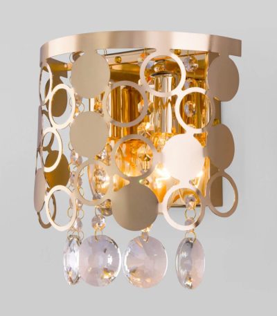 Настенный светильник Eurosvet Lianna 10114/2 хром/прозрачный хрусталь Strotskis