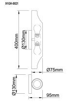 Настенный светильник Garda Decor 91GH-0021