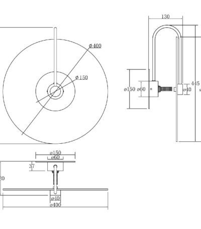 Настенный светильник Maytoni Mare MOD305WL-01CH