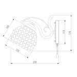 Бра Eurosvet Mirage 7777/1 золото
