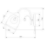 Бра Eurosvet 30026/1 античная бронза