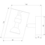 Спот Eurosvet Splay 70147/1 белый a062035