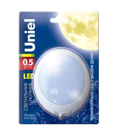Настенный светодиодный светильник (02742) Uniel DTL-303-Круг/White/3Led/0,5W