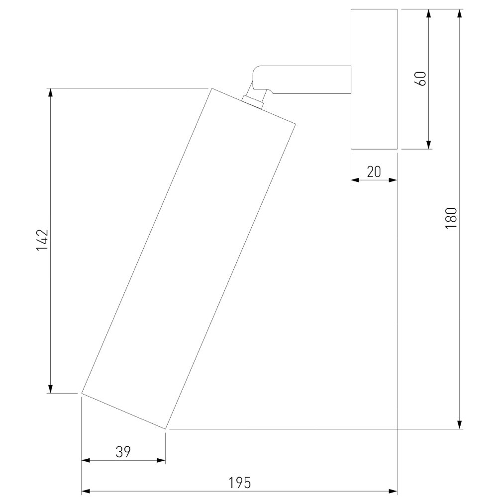 Спот Eurosvet Ease 20128/1 LED белый/черный