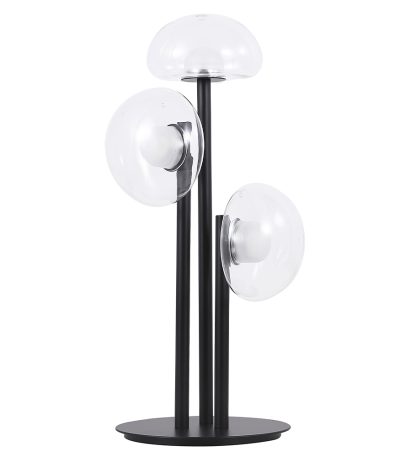 Настольная лампа Crystal Lux BOSQUE LG3 BLACK/TRANSPARENT
