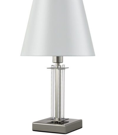 Настольная лампа Crystal Lux Nicolas NICOLAS LG1 NICKEL/WHITE