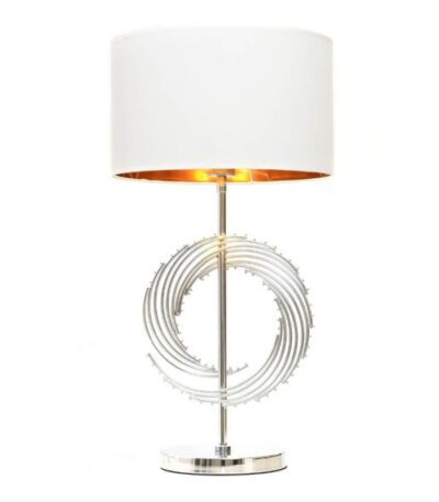 Настольная лампа Lumina Deco Fabi LDT 5531 CHR+WT