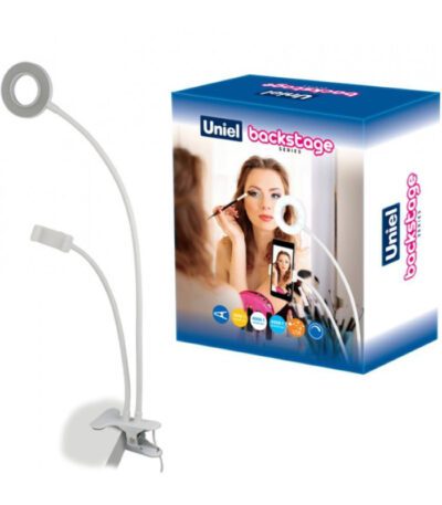Настольная лампа (UL-00006867) Uniel Backstage ULK-F51-8W/SW/Dim IP20 White