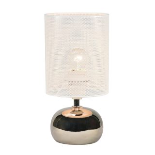 Настольная лампа Uniel UML-B307 E14 SILVER/WHITE UL-00012423