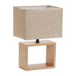 Настольная лампа Uniel UML-B401 E27 LIGHT GREY/WOOD UL-00010956