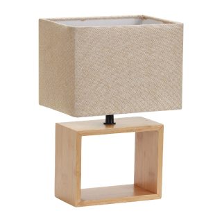 Настольная лампа Uniel UML-B401 E27 LIGHT GREY/WOOD UL-00010956