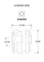 Настенный светильник Arte Lamp Alya A1053AP-2PB