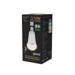 Лампа светодиодная аккумуляторная Gauss E27 12W 3000K матовая 102002112