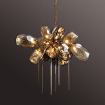 Подвесная люстра Delight Collection Britannica 8898P/AL gold/smoky