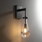 Бра DeLight Collection Raindrop MT9093-1W black brushed gold