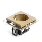 Розетка 1-местная с/з с защитной шторкой Stekker Катрин GLS16-7110-08 49224