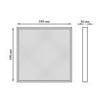 Встраиваемый светодиодный светильник Gauss Mir G1-A0-00070-01G03-2003565