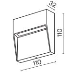 Архитектурный светильник Maytoni Mane O047SL-L3W3K